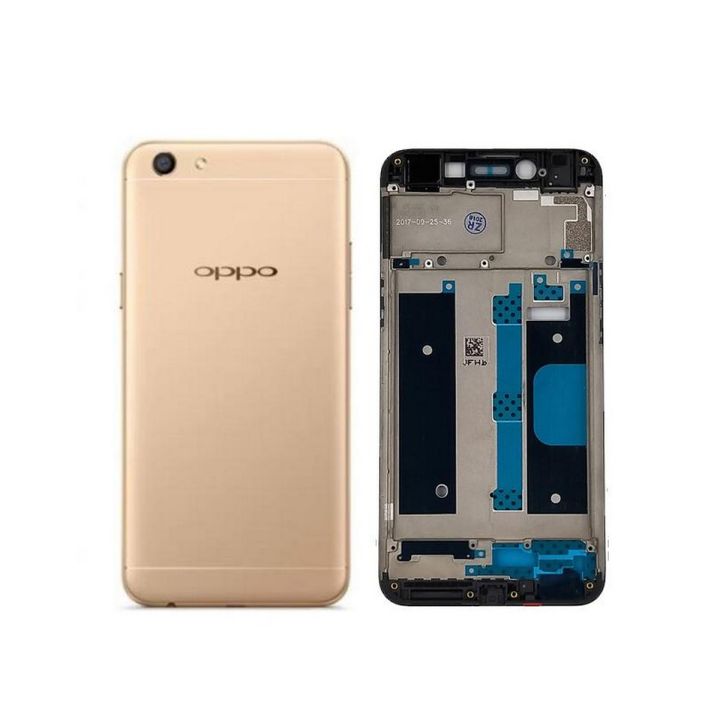 OPPO F3 Metal Housing Full Body Casing Replacement Parts Case With Side Volume Buttons Middle Frame Plate And Back Frame