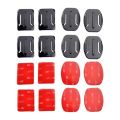 Adhesive Mounts For GoPro hero 10 9 8 7 6 5 4 Curved Flat Mounts 3M Sticky Pads for Go Pro Xiaomi Yi SJCAM Action Camera Helmet Board Car. 