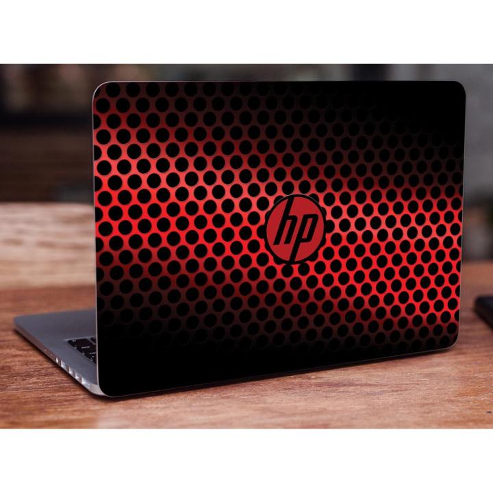 Hp Logo Black and Red Laptop Skin Vinyl Sticker Decal 12 13 13.3 14 15 15.4 15.6 inch Laptop Skin Sticker Cover Art Decal Protector Fits All Laptops