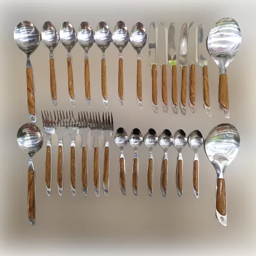 Cutlery%20Set%20Wood%20Handle%20Design%20Spoon%20Set%20With%20Stand%2029Pcs%20Serving%20for%206%20Person%20-%20Image%202