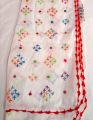 Pure lawn dopatta chadar hand made embroidery with qureshia boundry. 