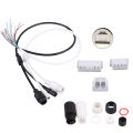 12V PoE Cable With DC Audio IP Camera RJ45 Cable built in PoE module For CCTV IP Camera Eatop. 