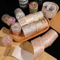 Vintage Journal Masking Tape Classic Retro English Handwritten DIY Handmade Diary Decoration Collage PVC Waterproof Stickers 1Roll. 