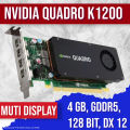 NVIDIA QUADRO K 1200 [ 4GB, GDDR5, 128 BIT, DX 12 ] BEST FOR GAMING AND GRAPHIC WORK, MULTI DISPLAY OUT, GRAPHIC CARD. 