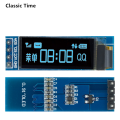 SSD1306 0.91 inch (128x32) I2C Serial White OLED LCD Display Module for Arduino. 