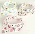High Quality Cute NEWBORN  Baby Triangle Bib with Button Tikon Bib Kids Cotton Bandana Bibs APRON. 