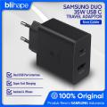 Original Samsung 35W Duo OEM Super Fast Charger USB PD Charger Galaxy Fold and Z Flip, Fold2, Z Flip2, Z Fold3, Z Flip3, Note10, Note10+, Note10+ 5G, Note 20 5G, and Note20 Ultra 5G, S20 5G, S20+ 5G, S20 Ultra 5G, S21 5G, S21+ 5G, and S21 Ultra 5G. S22. 