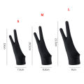 New Solid Color 2 Fingers Glove For Writing Designer Elastic Anti Touch Drawing Glove Right And Left Hand Drawing Tablet Glove. 