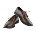 Fortune Wear Men's Black Laced Leather Shoes. 