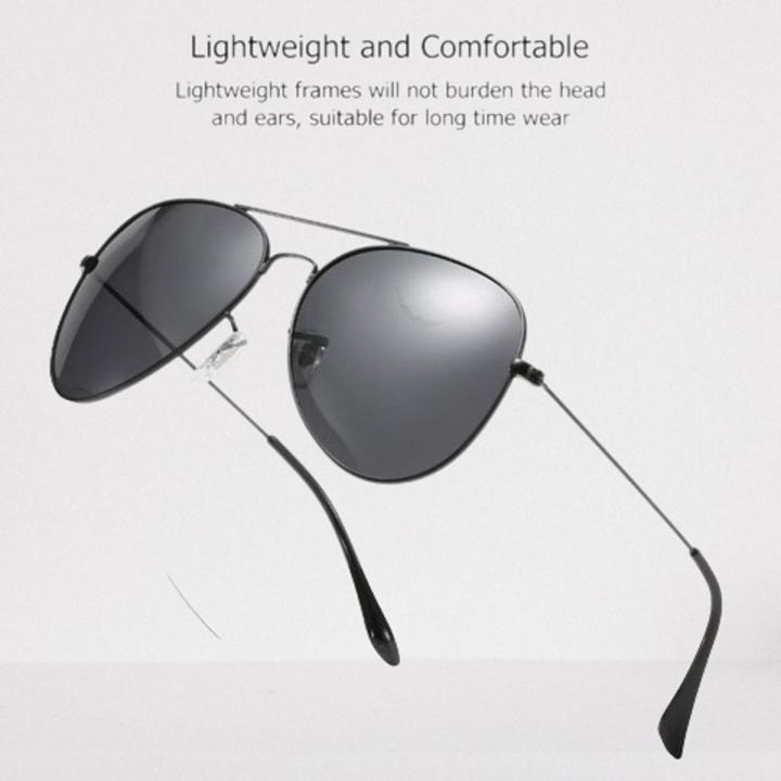 Black Aviator Sunglasses For Boys and Girls Metal Frame Sunglasses