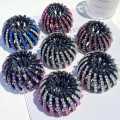 Fashion WomenBun Crystal Hair Buckle Hair Clip Bird Nest Expanding For Hair Accessories Female Ponytail Headwear. 