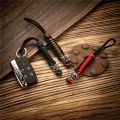 Supretu Retro Noh mask Men Keychain Bag Knife Pendant Women Car Keyring Women Navy Survival Rope Japanese demon Handmade Jewelry. 