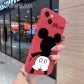 For iPhone 13 Pro Max Case Cartoon Cute Mickey Mouse New Design Side Phone Case Square Edge Pattern Silicone Cases Full Cover Camera Casing Shockproof Softcase Protection Case. 