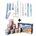 Pack of 2 - Menicure & Pedicure Kit WIth Meni Pedi Tool Kit. 
