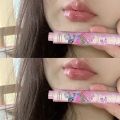 CAPPUVINI 6 Colors Jelly Lipstick Pen Love Mirror Watergloss Lip Gloss Moisturizing Lip Plumper Long-lasting Waterproof Cosmetics. 