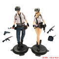 Game Figure PUBG Battle Royale Action Figures With helmets PUBG Cake Decoration Figure Toys For Battle Royale Fans Collections. 
