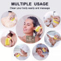[PACK OF 2] 100% Silicone Bath Body Brush, Exfoliating Body Scrub Brush with Soap Dispenser, Ultra Soft Bath Sponge Shower Brush, Shampoo and liquid Soap Dispenser [High-Quality] Bathroom Accessories for Men and Women 2Pcs (Random Color) Orchids Store PK.. 