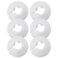 20 Pieces 1/2 Inch 16mm White Pipe Cover Wall Pipe Decoration Drain Pipe Trim Radiator. 