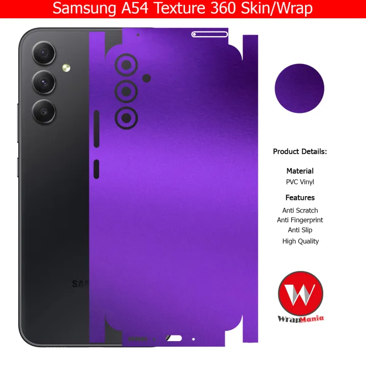 Samsung%20Galaxy%20A54%20Skin/Wrap%20360%20Protection%20Sheet/%20Carbon%20fiber/%20Matte/%20Transparent/%20Lamination%20Back%20And%20Sides%20Included%20Camera%20Skin%20-%20Image%207