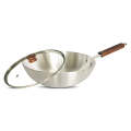Aluminum Deep Frying Pan with Glass Lid. 