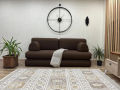 Minimalist Black Floor Sofa, Linen Floor Cushion, Black Linen Japanese Decoratate room with Portable sofa set Handcrafted Meditation Living Relaxing Stylish floor seating. 