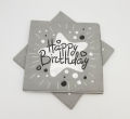 SILVER THEME HAPPY BIRTHDAY NAPKIN PACK OF 20 NAPKINS. 