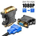 DVI TO VGA CONNECTOR (DVI Male to VGA Female) DVI-D to VGA Cable 24+5 29 Pin DVI Male to VGA Female Video Converter for PC Display. 