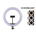 33cm Led Studio Camera Ring Light Photography With Mobile Holder - Ring Light. 