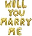 WILL YOU MARRY ME Foil Balloon 14 pcs set. 