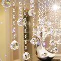1-Meter Long 14MM Crystal Octagonal connected with 30MM Crystal Ball for Hanging, Room Decor, Curtains. 