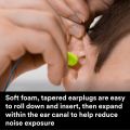 5 Pairs of 3M Anti Noise Ear Plugs, E-A-R Soft Yellow Neons 311-1250, NRR 33 dB, Corded- Made in USA for Sleeping, Studying, Travelling, Meditation, Music, Shooting- Non-irritating – Made in USA. 