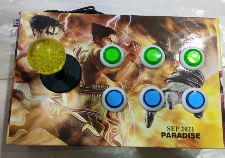 Smooth%20Usb%20Game%20Controller%20Joystick%206%20Buttons%20Game%20Arcade%20Made%20Of%20Wooden%20Box%20Panel%20For%20PC%20Laptop%20Computer%20For%20Win7/8/10%20XP%20-%20Image%204