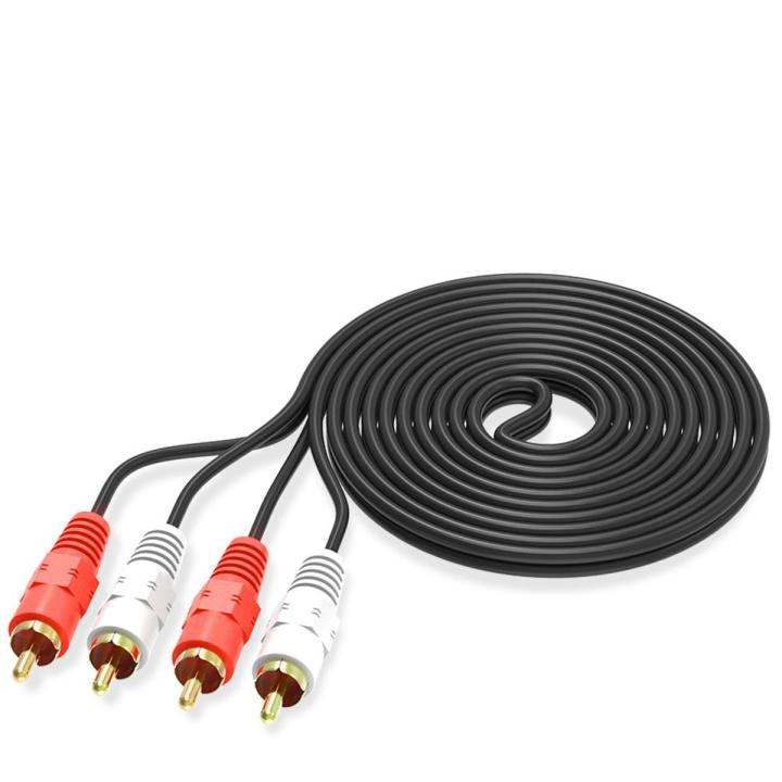 RCA Male to 2 RCA Male connector Cable Dual Stereo Audio Wire Extension Cable AV for DVD TV CD Sound Amplifier