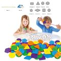 Clothes  Button Board Game Basic & Life Skills Toys lacing activity game Educational toy Montessori Learning games for kids. 
