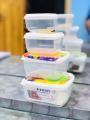 Storage  container  set/ Box Set /  Storage Box Plastic - 4pcs Set (size 3inch 3.5 inch 4 inch and 4.5 inch random design). 