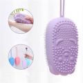 Silicone Body Scrubber Bath Sponge - 2 in 1 Exfoliating Body Brush Loofah Shower Sponge for Women Men and kids. 