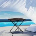 Folding Table Dining Table and Study Table Wooden Top metal Frame. 