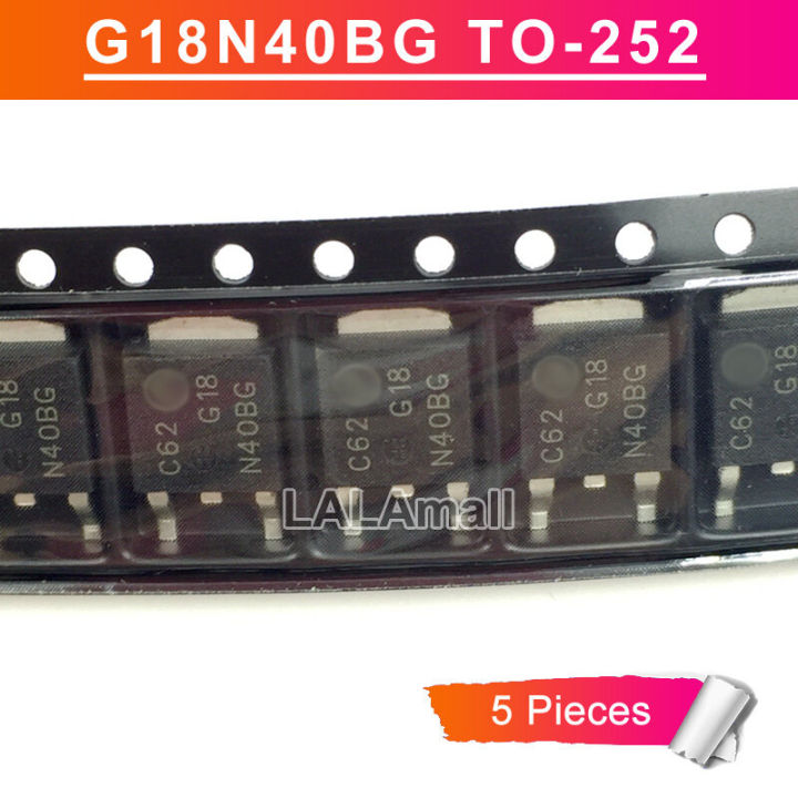 5pcs G18N40BG G18 N40BG N40ABG TO-252 G18N40ABG NGD18N40CLBT4G TO252 SMD 18A/400V N-Channel Ignition IGBT new original