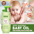 WBM Baby Oil - 200ml | Baby Oil for Soft Skin & Massage | Nourishing Message Oil for Babies. 