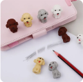 1/4Pcs Creative Cute Cartoon Teddy Dog Shape Pencil Rubber Eraser Gift Kids School Office Reward Supplies Stationery Pencil Eraser. 