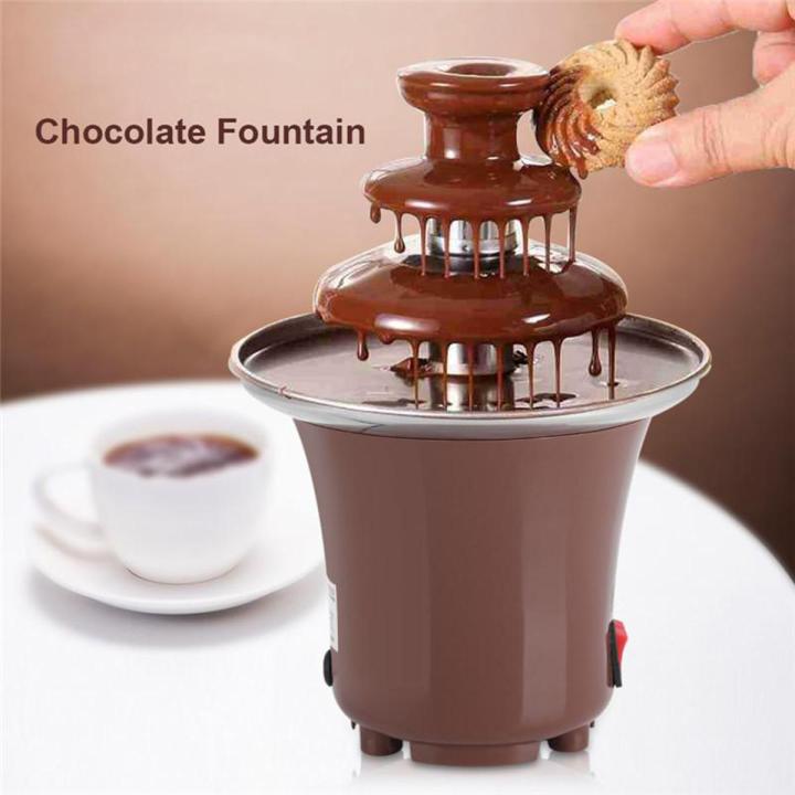 CHOCOLATE FOUNTAIN 3-TIER MINI CHOCOLATE MELTING FONDUE