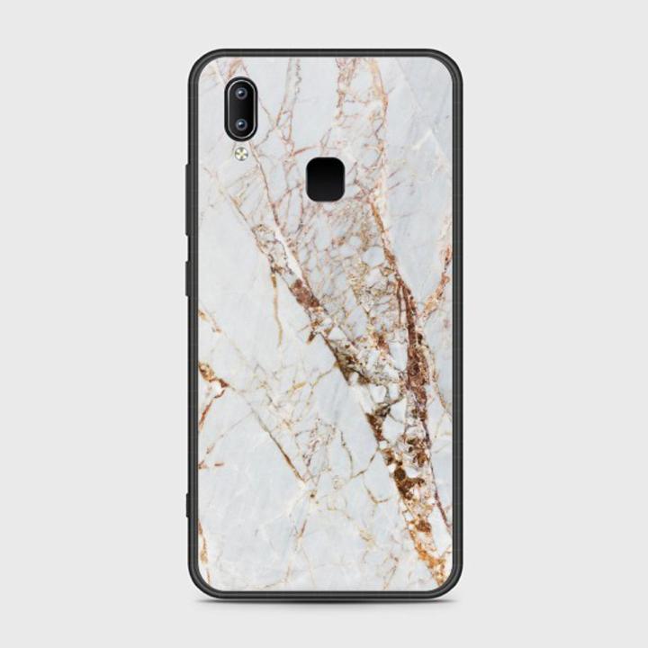 V9 Youth Cover - SkinLee HQ Infinity Glass Case (Soft) - White & Gold Marble - SKINLEE-274-1-900-667