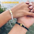 Him Her Commitment Bracelet Retro Titanium Steel Beads Couple Bracelets Adjustable Friendship Wriands Southeast Asian Birthday Gift Couple Matching Bracelets. 
