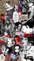 Nana Osaki stickers A5 uncut , anime punk , Black Stones, Tokyo. 
