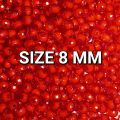 300 PCS TWO TONE SHADE CRYSTAL DIAMOND CUTS BEAD IN 5 DIFFERENT FINEST COLOURS, SIZE 8MM FOR CRAFT PROJECT DIY SEWING CRAFT SUPPLIES.   TWO TONE SHADE CRYSTAL DIAMOND CUTS BEADS.. 
