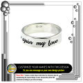 2 Customized Engraved Name Rings, Fashion Jewellery. 