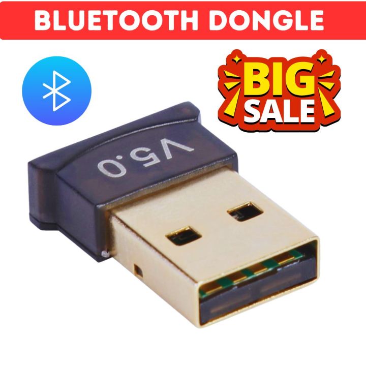 Bluetooth 5.0 Dongle Adapter for PC/Laptop - Seamless Connectivity Upgrade with Included CD Drivers