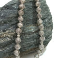 Beautiful Handmade Floral Design 8mm 925 Sterling Silver 34 Muslim Islamic Prayer Beads Tesbih Tasbeeh Rosary (Made in Turkey) Execellent Brides gifting - tasbi counter Stress Relaxation. 