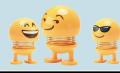 Pack of 6 Pieces Smiling Face Spring Bouncing Doll Car Smiley Doll Cute Emoji. 