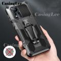 Casinglee For Infinix Note 11 Case Shockproof Armor Stand case with Metal Clip Back cover Infinix Note11 Phone cases Car Mountaineering phone case. 